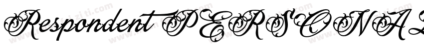 Respondent PERSONAL USE ONLY Black字体转换